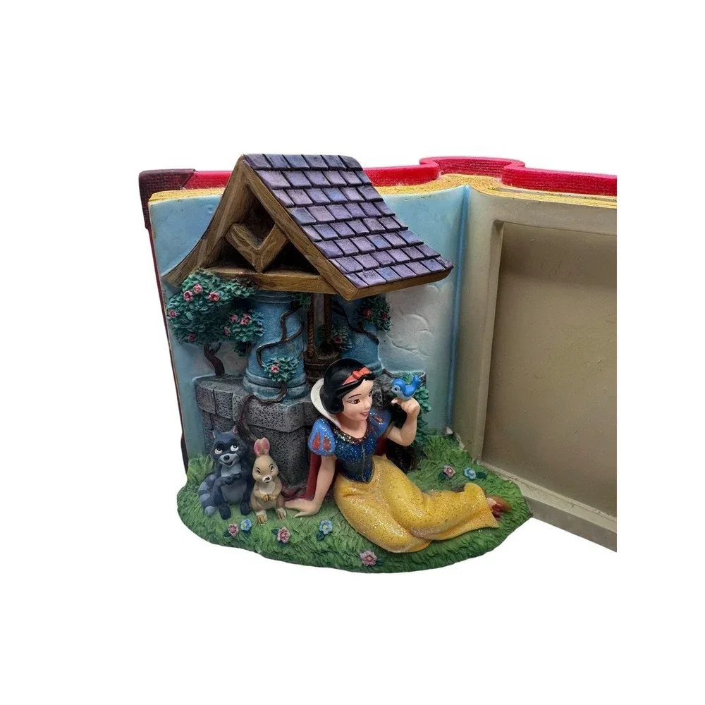 Disney Snow White Storybook 3D Resin Picture Frame Wishing Well Scene Multicolor